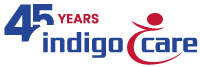 Logo IndigoCare 45 years